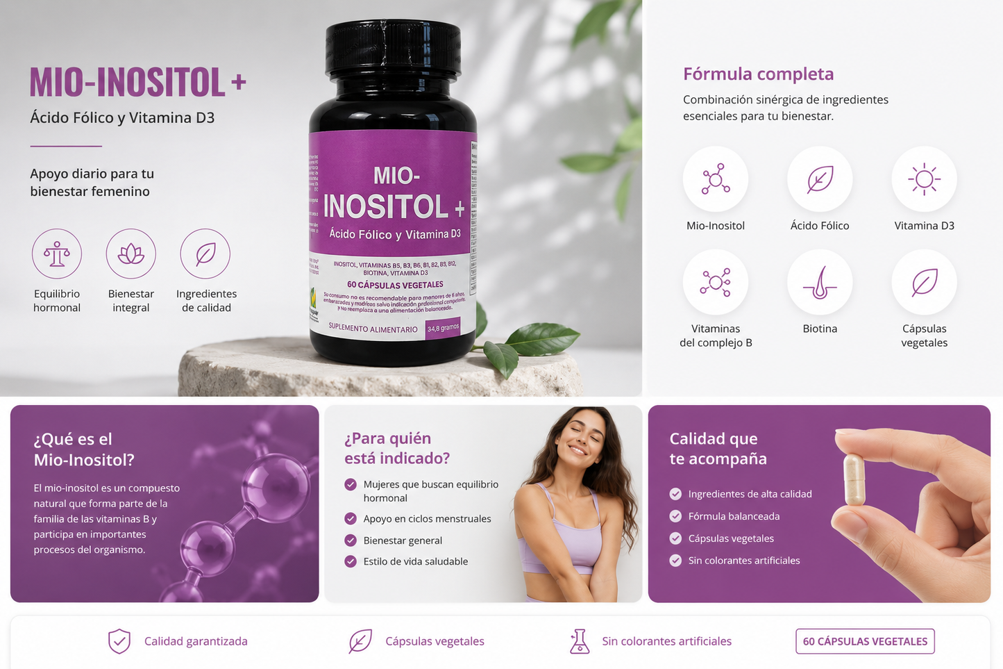 INOSITOL BIENESTAR FEMENINO (SOP) 60 CAPS