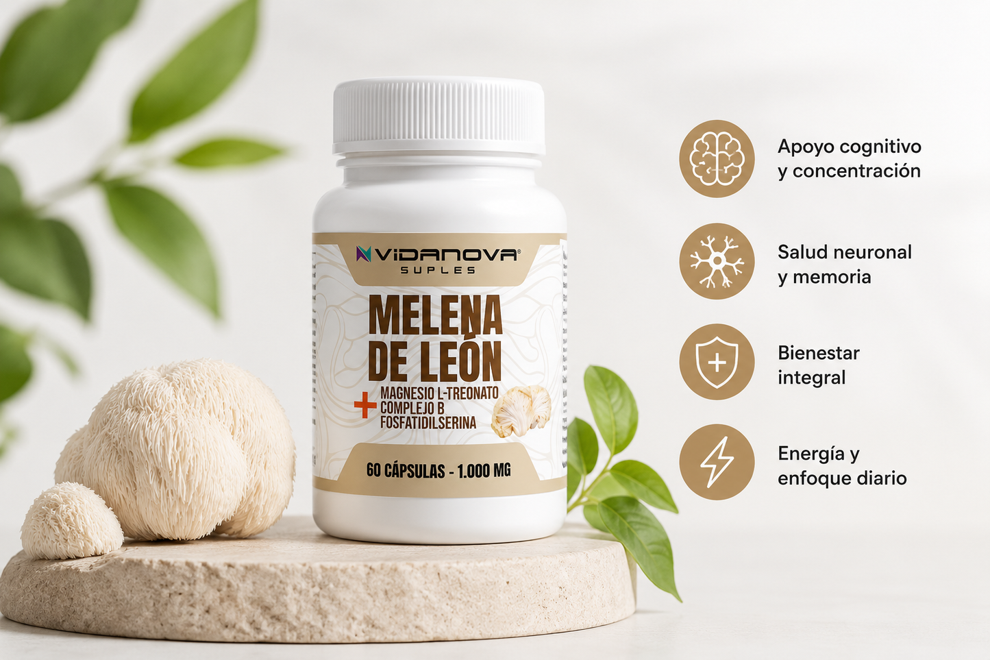 MELENA DE LEON FORTIFICADA 60 CAPS