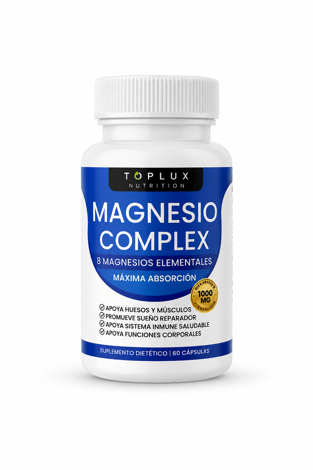 MAGNESIO SUPLEMENTOS 8 ELEMENTAL 60 CAPS
